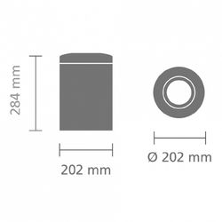 Несгораемая корзина для бумаг 7л Brabantia Стальной полированный