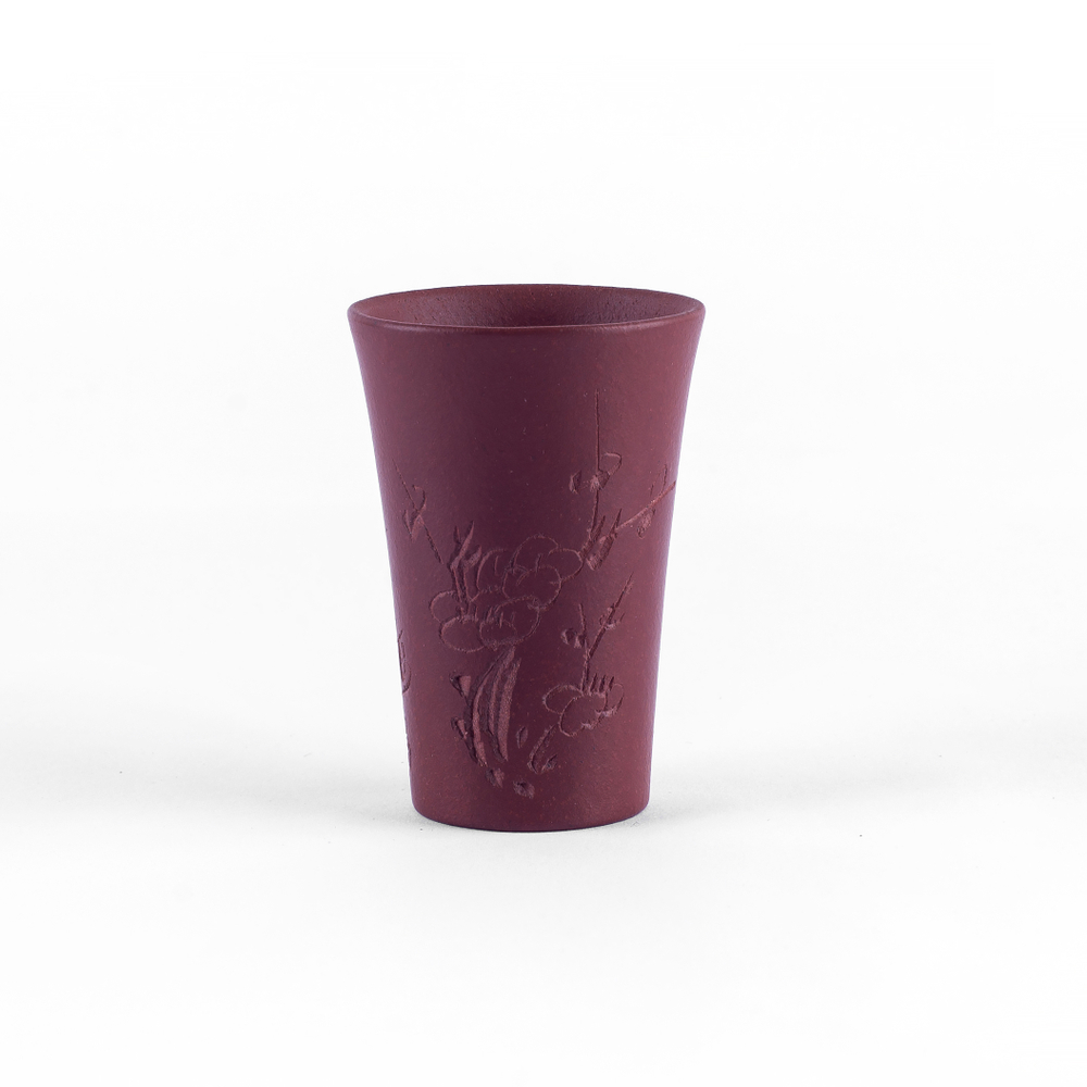 316058.1 Пиала 4 ЦВЕТА ИСИНА "Сакура" глина Дахунпао, 30мл, глина, красно-коричневый