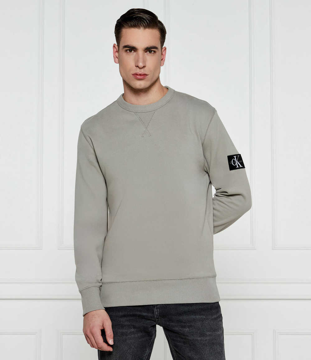Худи BADGE CALVIN KLEIN JEANS - серый(J30J323426)