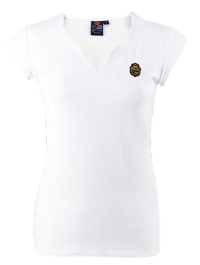 Женская футболка теннисная Monte-Carlo Country Club Patch T-Shirt - white