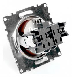 Розетка с заземлением и со шторкой, без рамки Stekker Катрин 49028