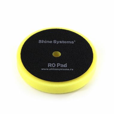 Shine Systems RO Foam Pad Yellow - полировальный круг полутвердый желтый, 130 мм