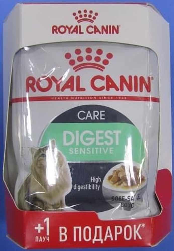 Royal Canin 85г Дайджест сенситив д/кошек в соусе (4шт+1шт)