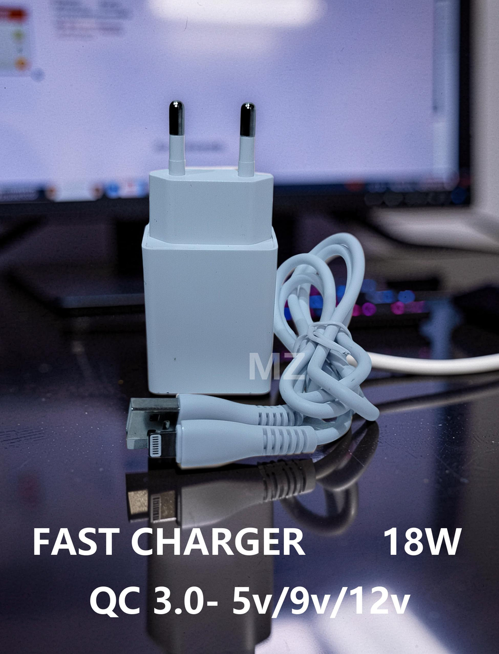 Зарядное уст-во USB+кабель для iPhone IOS QC3.0 Charger GA-05i