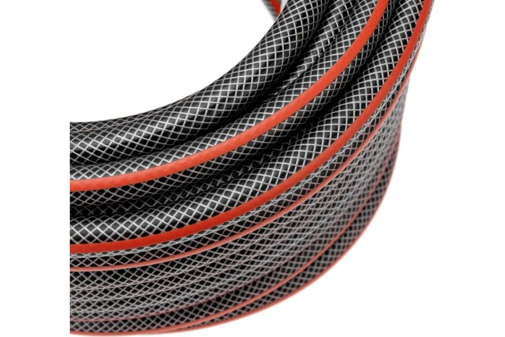 ШЛАНГ ПОЛИВОЧНЫЙ ПВХ 3-Х СЛОЙНЫЙ АРМИРОВАННЫЙ 1/2 25М СТАНДАРТ ЧЕТЫРЕ СЕЗОНА