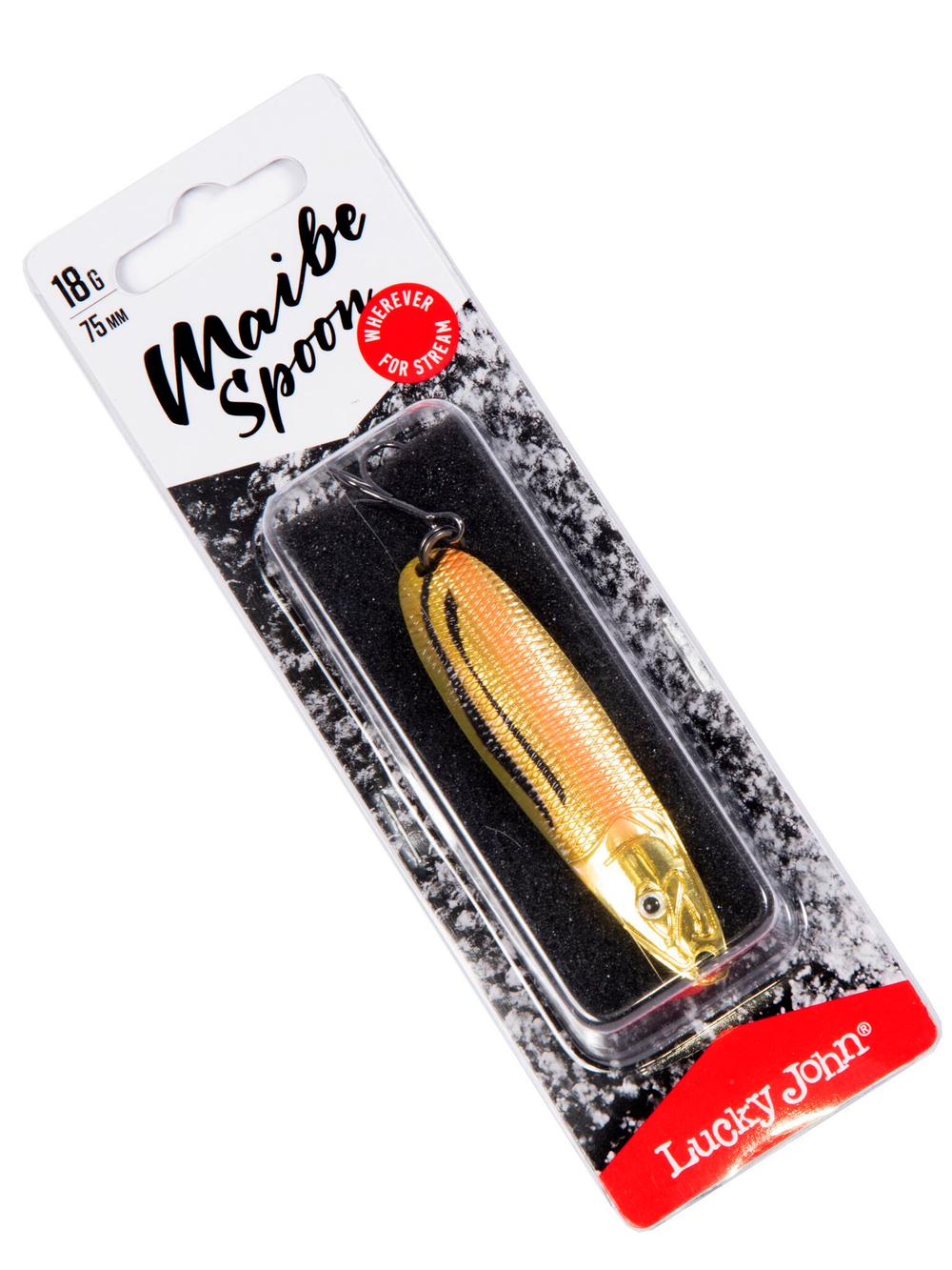 Блесна Lucky John Maibe Spoon 75 мм, 18 г, цвет 005