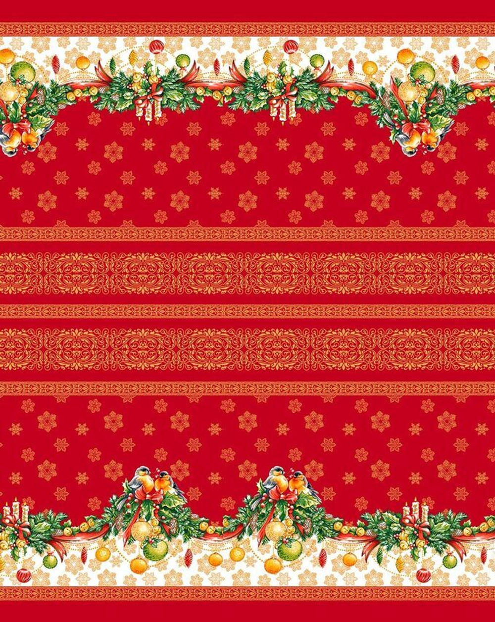Скатерть рогожка "Новый год" 150/110 (120) хлопок 100%