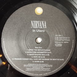 Винтажная виниловая пластинка LP Nirvana In Utero (UK 2003)