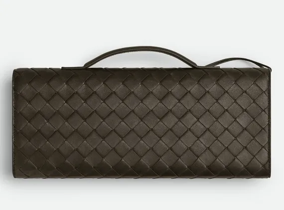 Клатч Bottega Veneta Andiamo Тёмно-коричневый