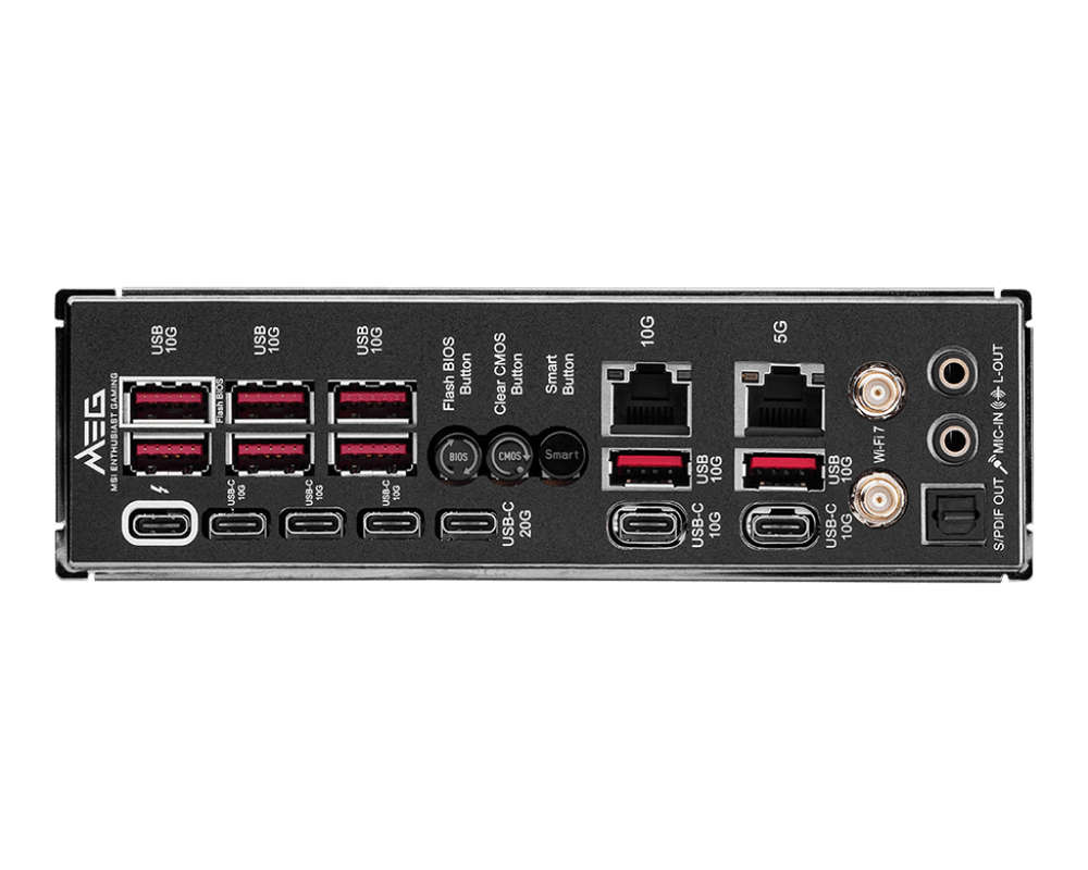 Материнская плата MSI MEG Z890 GODLIKE LGA1851 4xDDR5 4xSATA 8xM.2 USB-A 6xType-C E-ATX