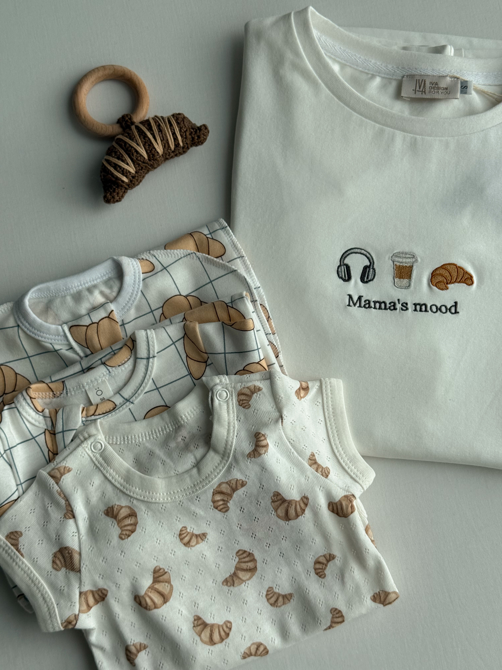 Круассан погремушка, Коричневый