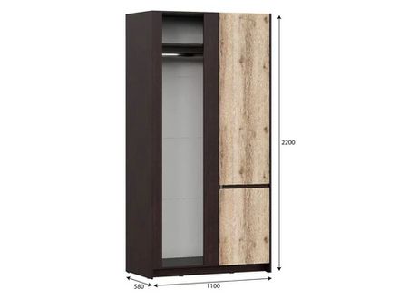 Модульная система ПРАГА Шкаф угловой прямой ПРАВЫЙ