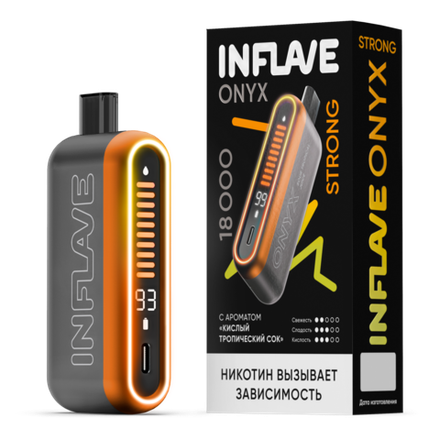 Inflave Onyx Strong Кислый тропический сок 18000 затяжек 20мг (2%)