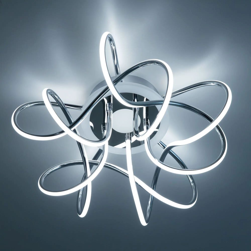 Citilux Джемини Смарт CL229A151E RGB Умная люстра Хром