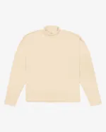 Лонгслив One Two High Neck Logo Moonbeam бежевый