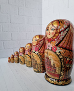 Матрешка "с видами города"  7мест