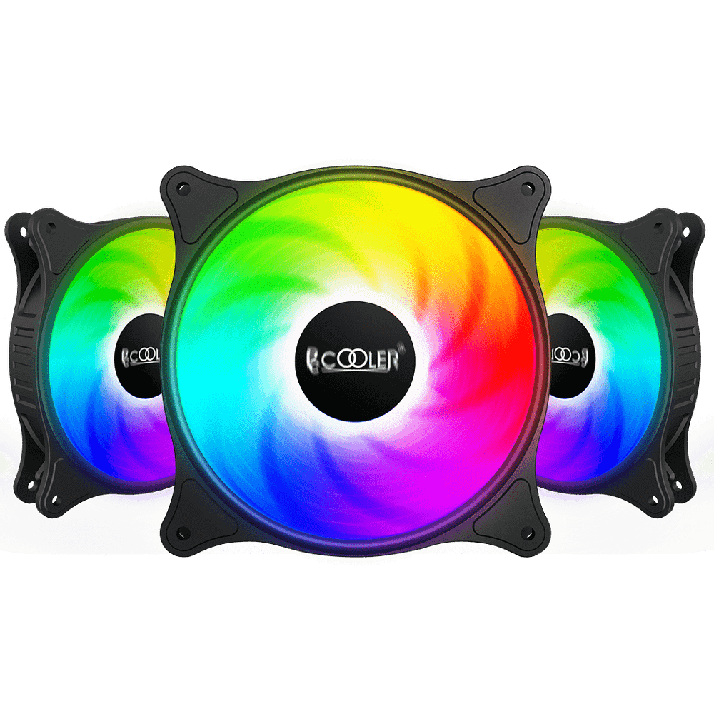 Вентилятор для корпуса PCCooler FX 120 ARGB BK 3 IN 1 3x(120x120x25mm) 1000-2000RPM 52,79CFM Black