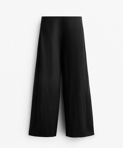 Oysho Брюки из 100%-го льна, черный