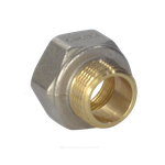 Переход латунь никель реборда Ду 20х15 (3/4"х1/2") ВР/НР 9021 ГОСТ 32585-2013 Aquasfera 9021-01