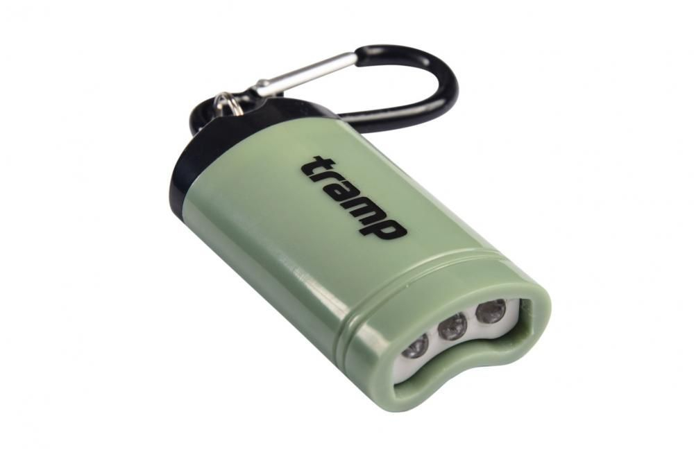 Tramp фонарь-брелок магнитный (пластик) (оливковый)