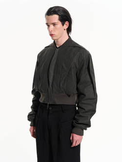 Кожаный бомбер BLIND Redesigned MA-1 Leather Jacket