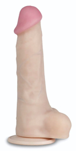 Телесный перезаряжаемый вибратор-реалистик из неоскин - 21,5 см. (Цвет: телесный)