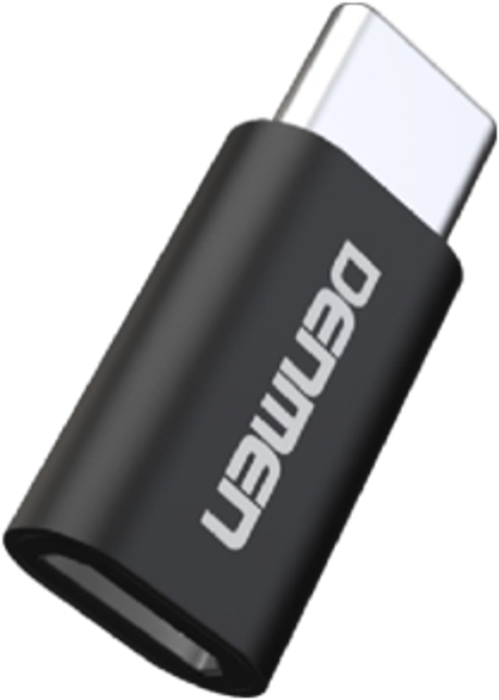 Переходник DENMEN DU11 Micro USB - Type C (черный)