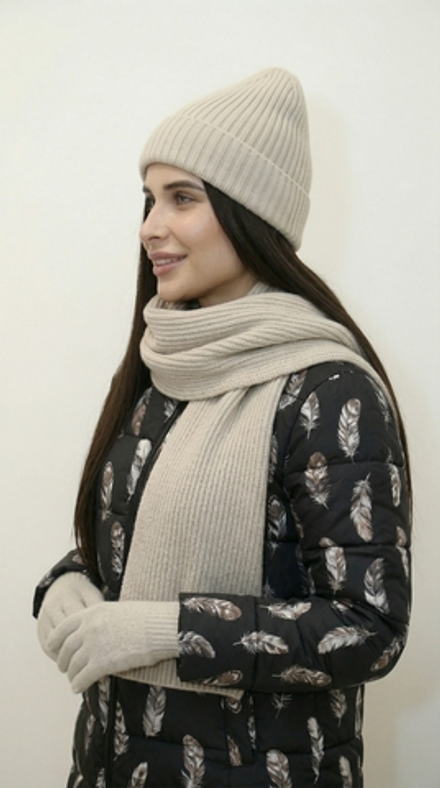 Шарф Ш803-08 бежевый