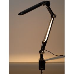 Настольный светильник ЭРА NLED-496-12W-BK светодиодный на струбцине черный