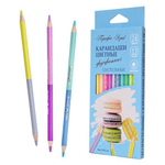 Карандаши двухсторон. 12шт. 24цв. "Профи-Арт" пастельные, круглые, d-4мм СР-12-24 (J.Otten)