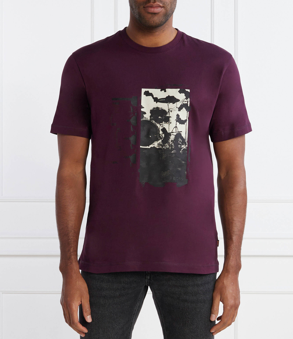 Футболка TeRetroLeo BOSS ORANGE - фиолетовый(50510021)