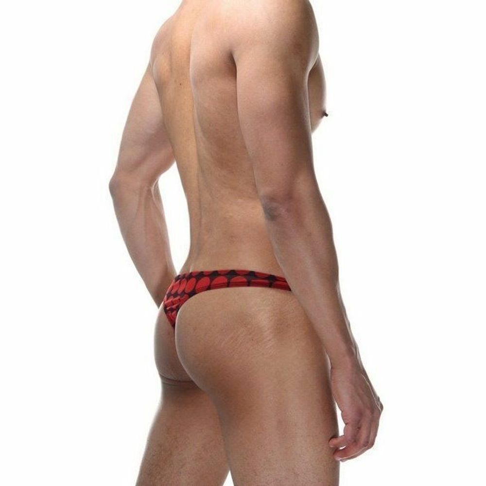 Мужские трусы тонги красные  La Blinque LB15447