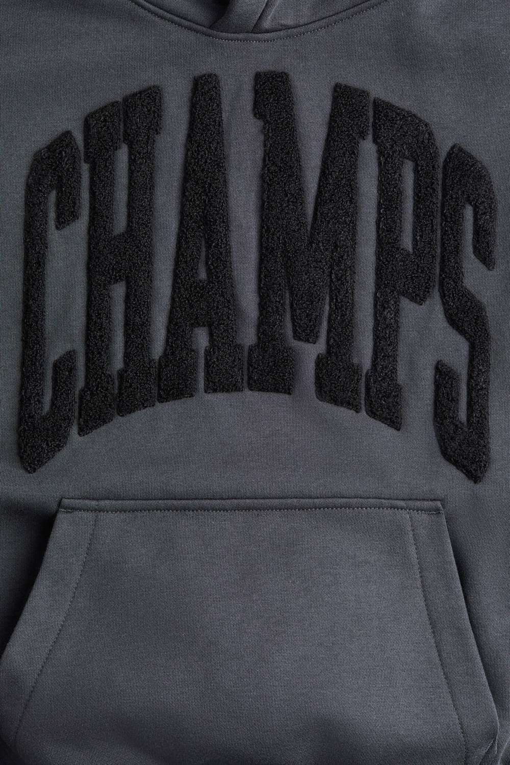 H&M Толстовка с капюшоном и принтом, серый