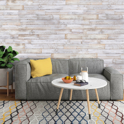 Деревянная стеновая панель из беленого старого дерева Whitewashed