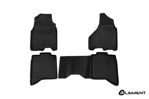Коврики 3D в салон DODGE Ram, 2017-2018, Crewcab, (USA), 4 шт. (полиуретан)  AFM3D1308210