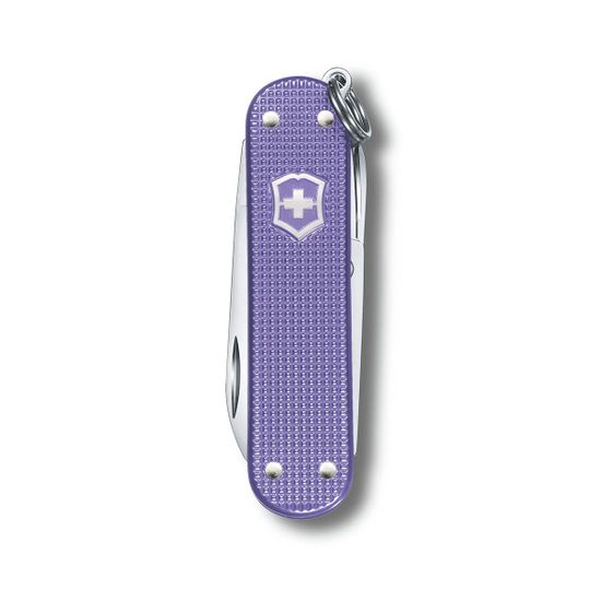 Складной нож Victorinox 0.6221.223G Electric Lavender c клинком из стали X55CrMo14, рукоять алюминиевый сплав Alox