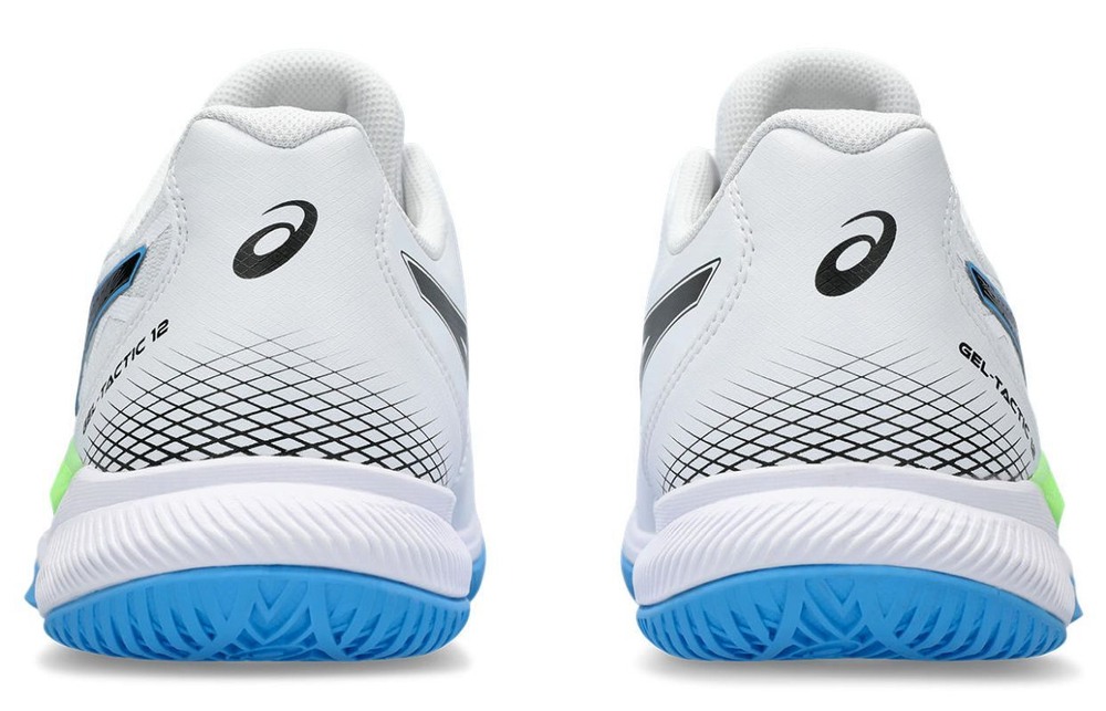 Мужские кроссовки для бадминтона/сквоша Asics Gel-Tactic 12 - white/lime burst