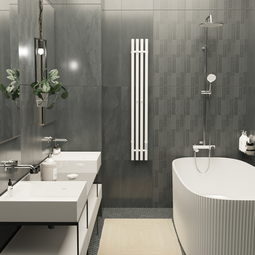 Полотенцесушитель MIXLINE MOON WHITE 120/15 (таймер,206 Вт) электрический БЕЛЫЙ