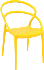 Кресло пластиковое Siesta Contract Pia, желтый