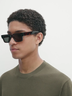 Massimo Dutti Трикотажная футболка с коротким рукавом - Studio, хаки