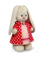 Зайка Ми в пальто и платье с цвет. принтом (большой) StM-669