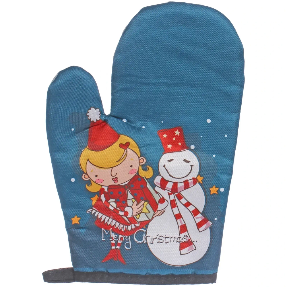 Прихватка в наборе с варежкой «Снеговичок», 17,5*17,5 см и 26*17 см