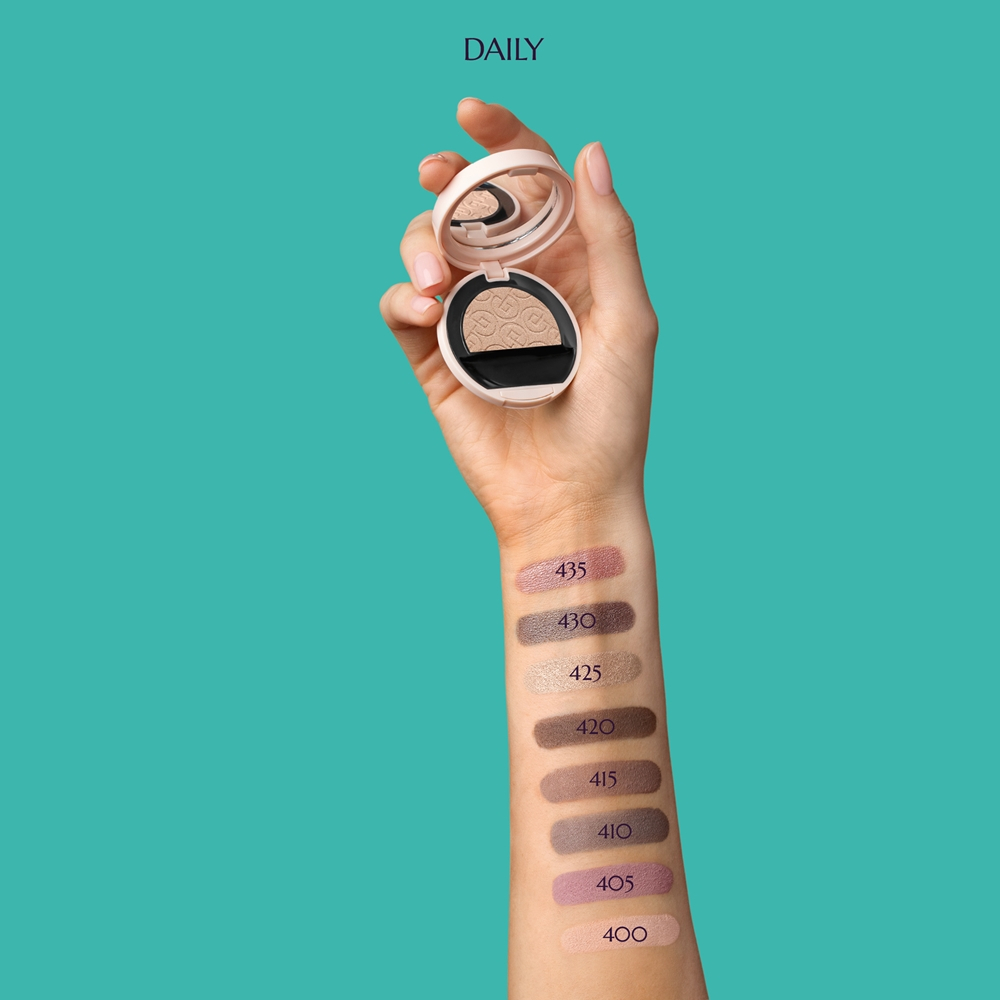 Collistar Impeccabile Compact Eyeshadow - Интенсивная тушь для ресниц 410 Greige Matte, 3 g