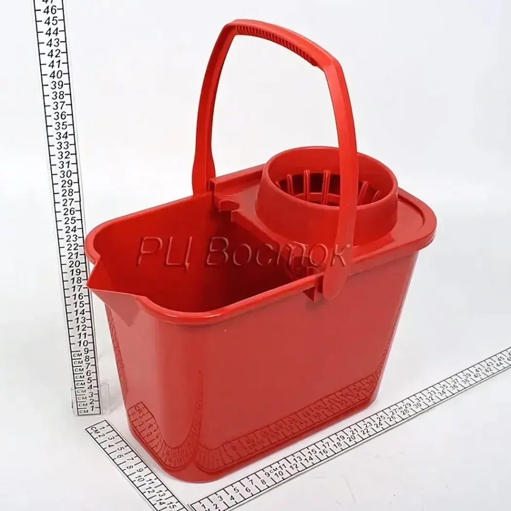 Ведро пластмассовое с отжимом 10л (Мп)