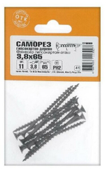 САМОРЕЗЫ СТРОЙБАТ ГИПСОКАРТОН-ДЕРЕВО 3,8Х65 11ШТ 1368