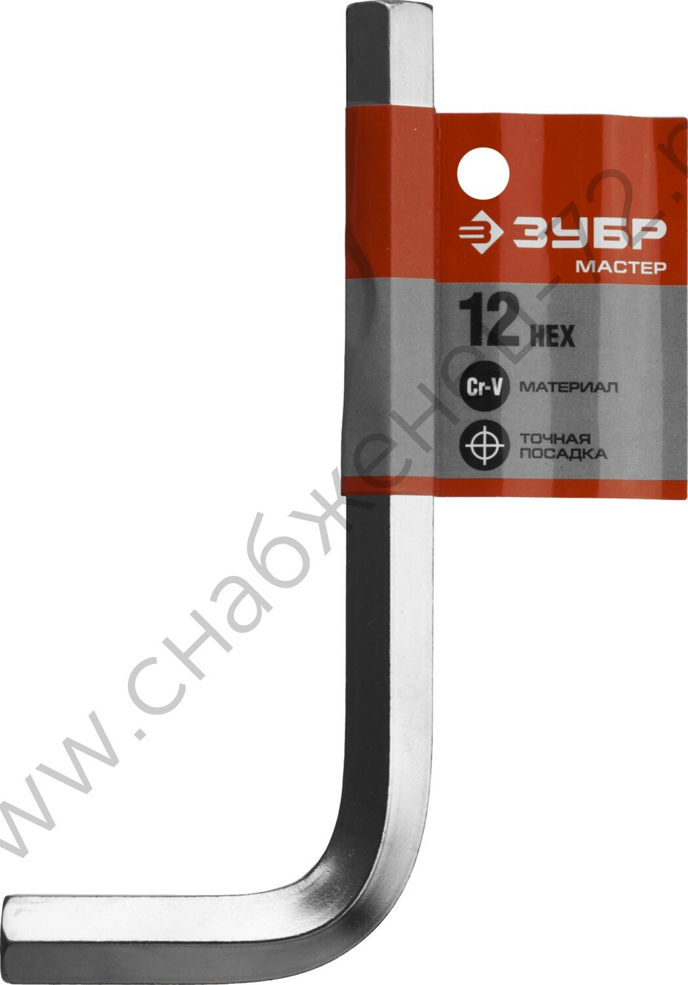 ЗУБР 12 мм, Имбусовый ключ (27453-12)
