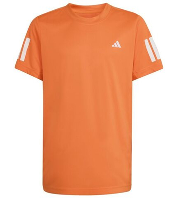 Футболка для мальчика теннисная Adidas Club Tennis 3-Stripes - orange/white