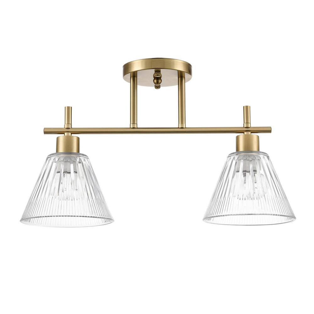 8188/2C COMFI LN26 218 латунь/прозрачный, металл/стекло Потолочный светильник E14 2*40W 220V VIVIAN