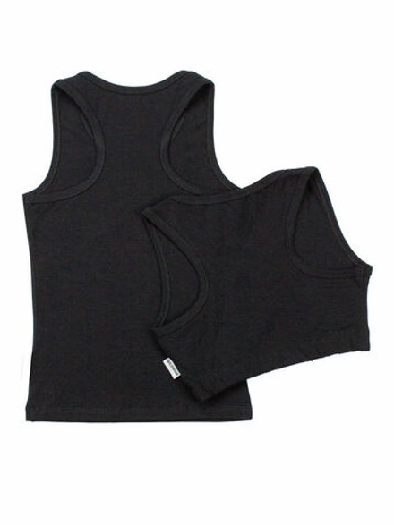 Комплект: борцовка и топ хлопок черный