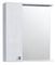Зеркало Греция 60 002 С с подсветкой белый левый 600х720х166